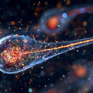 This is a generated image of a neural progenitor cell.