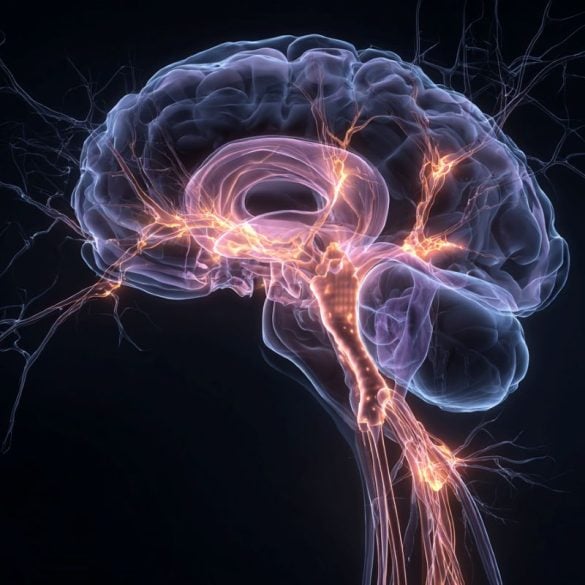 This shows a brain.