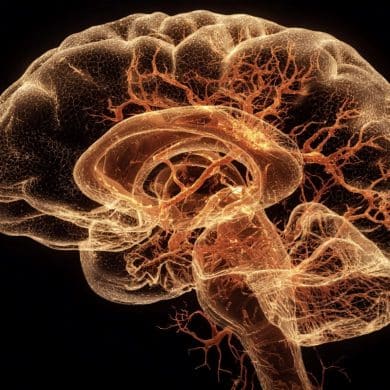 This shows a brain.