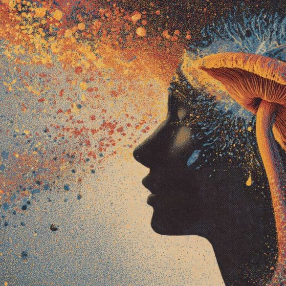 This shows a head and a mushroom.