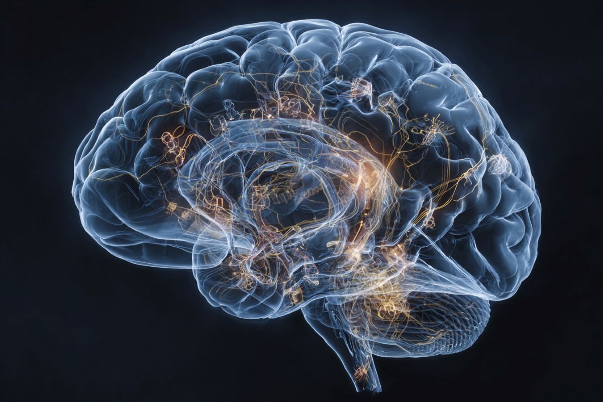This shows a brain.