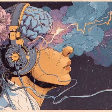 This shows a head and a brain.