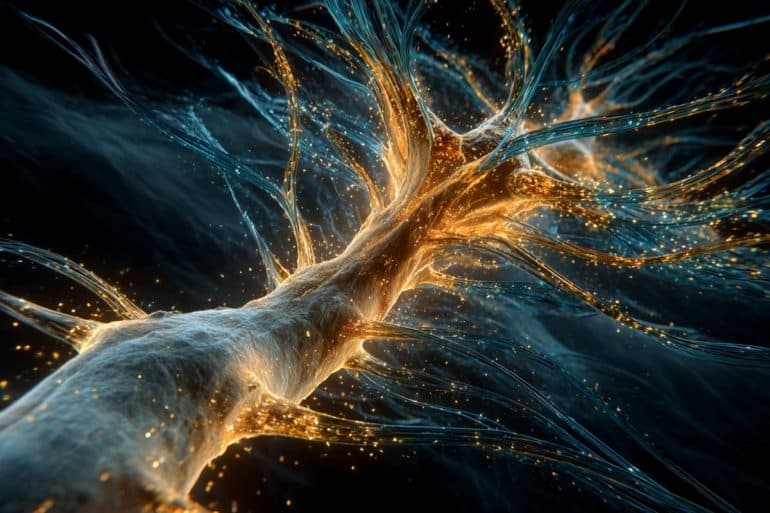 This shows neurons regrowing.