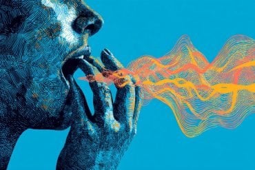 This shows a person talking.
