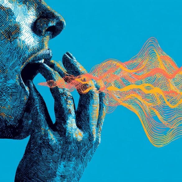 This shows a person talking.