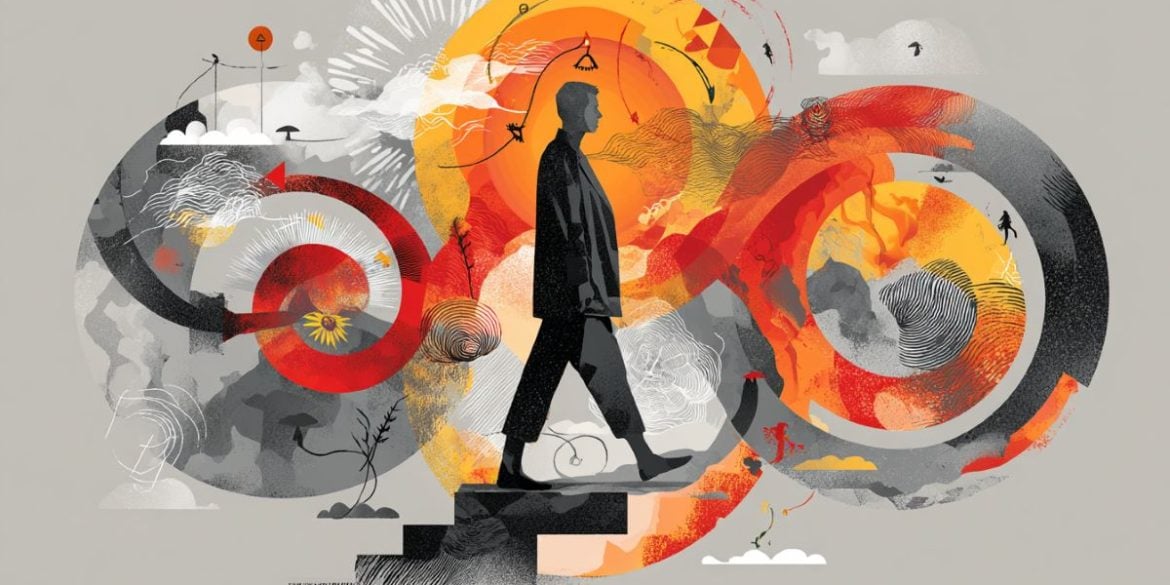 This shows a person walking.