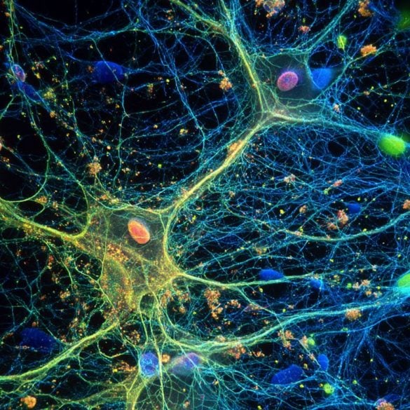 This shows astrocytes.