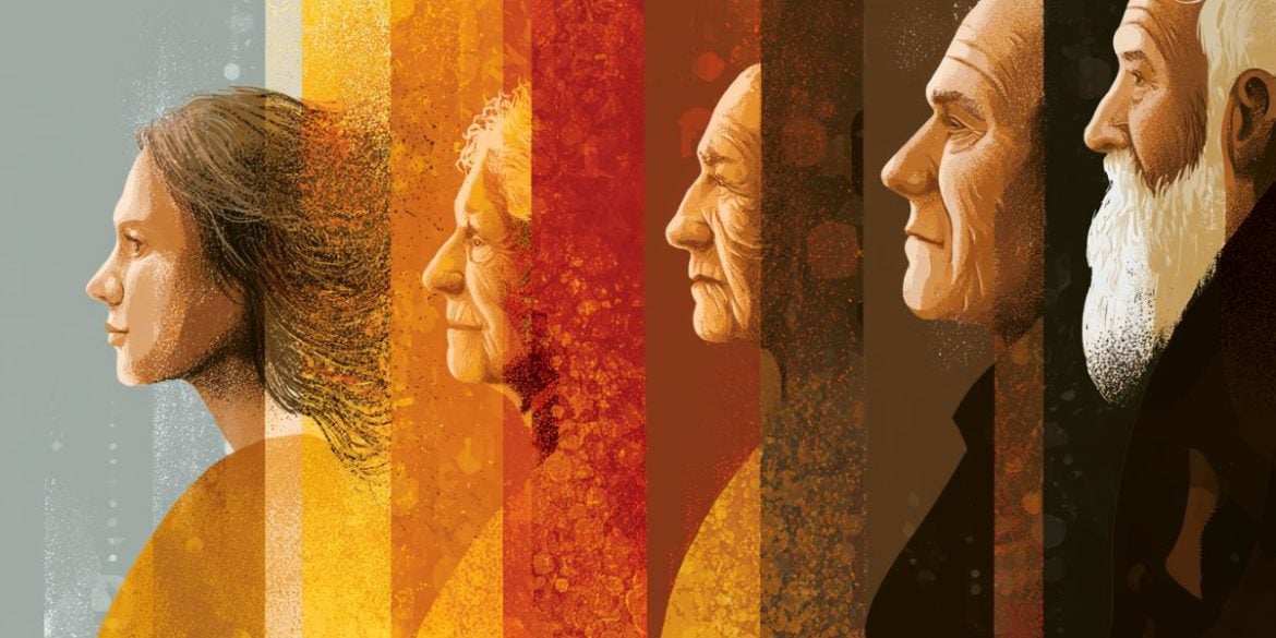 This shows people of different ages.