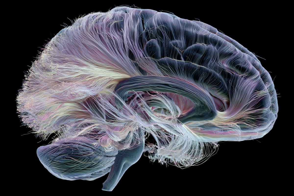 This shows a brain.