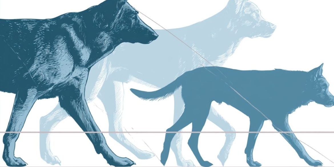 This shows dogs walking.
