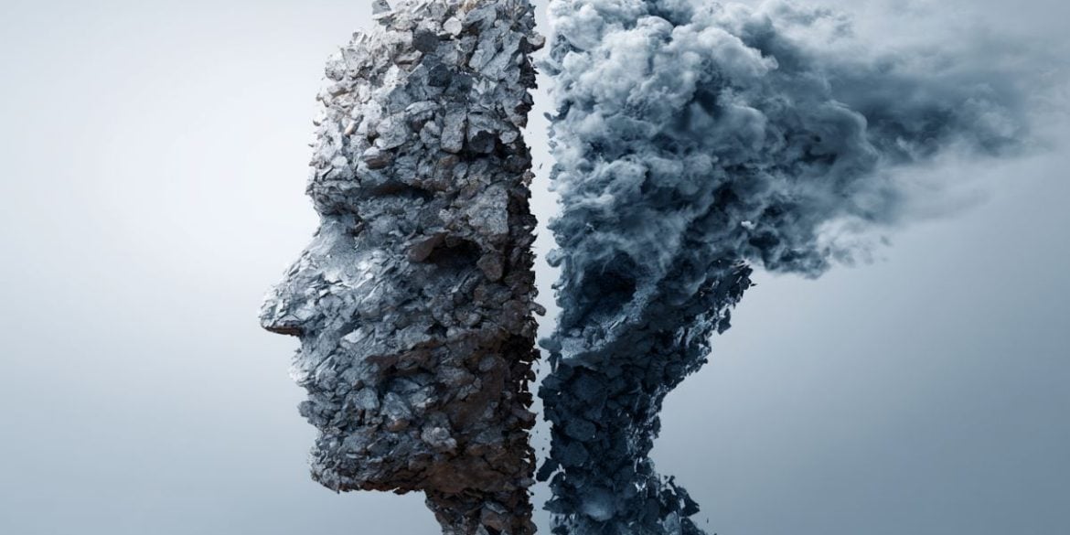 This shows a cloudy head.