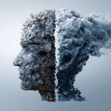 This shows a cloudy head.