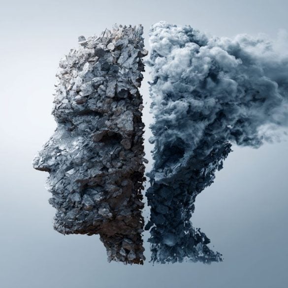 This shows a cloudy head.