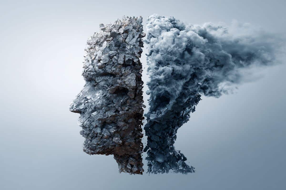 This shows a cloudy head.