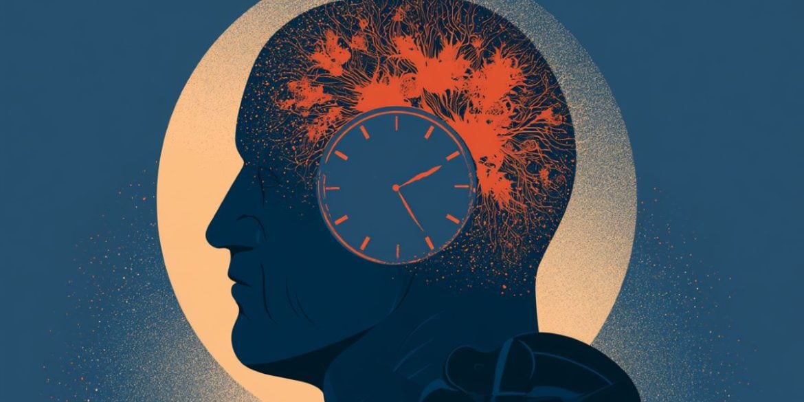 This shows a head, the moon, and a clock.