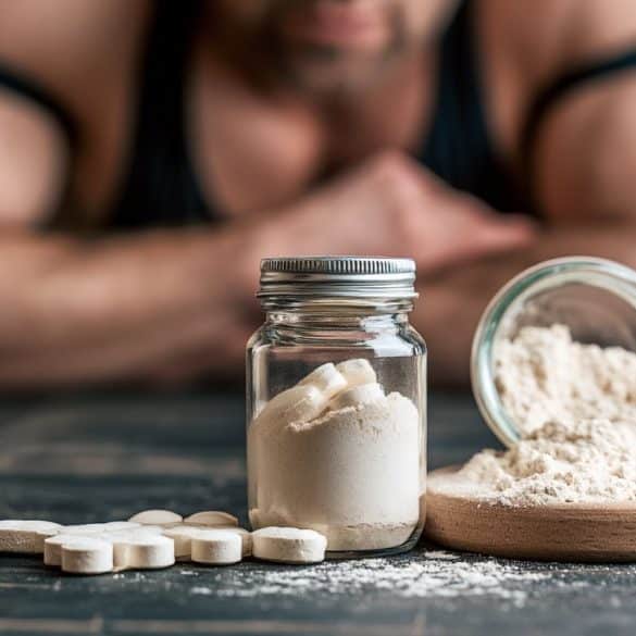 This shows creatine powder.