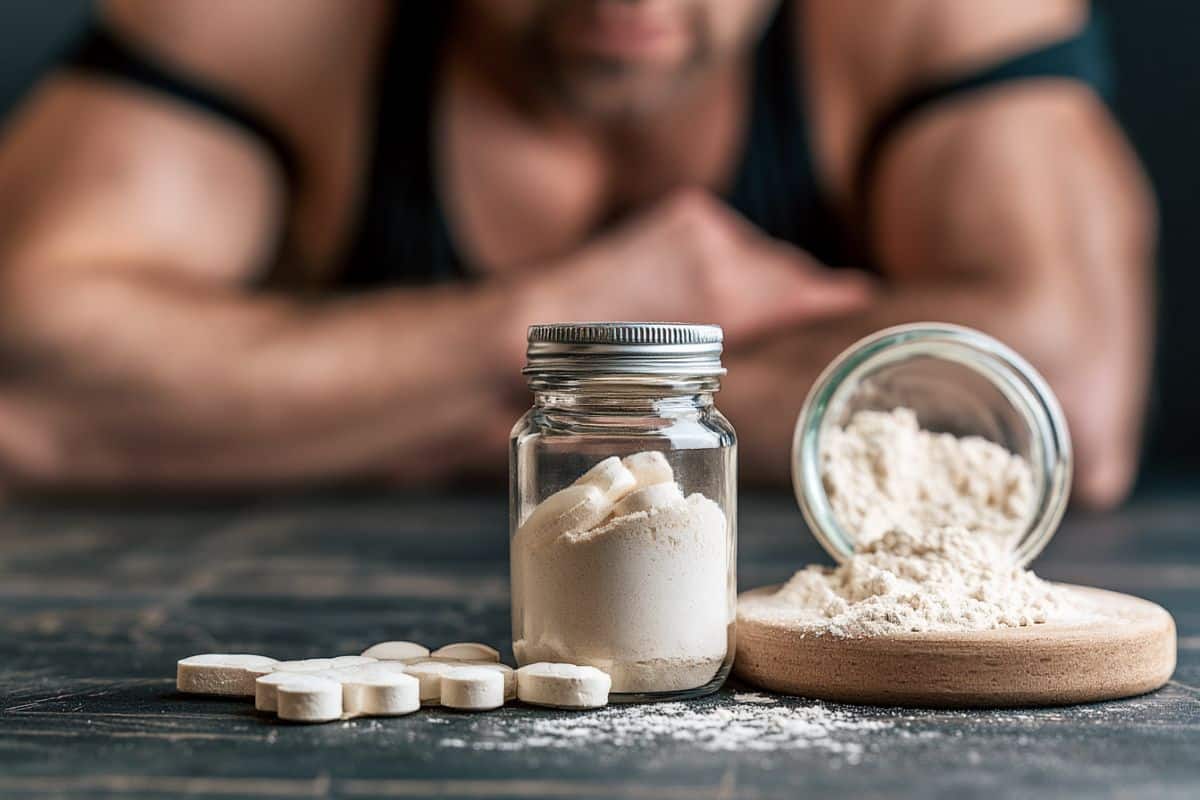 This shows creatine powder.
