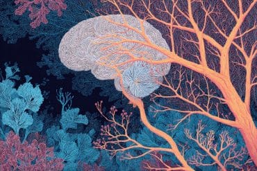 This shows a brain and neurons.