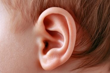 This shows a child's ear.