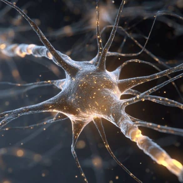 This shows a neuron.