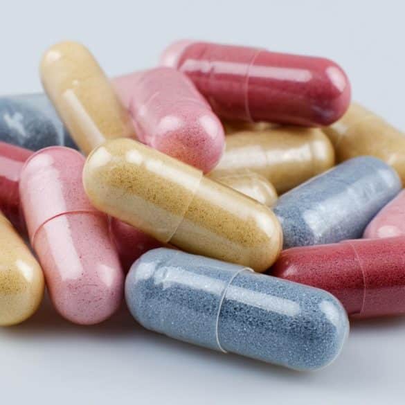 This shows supplement pills.