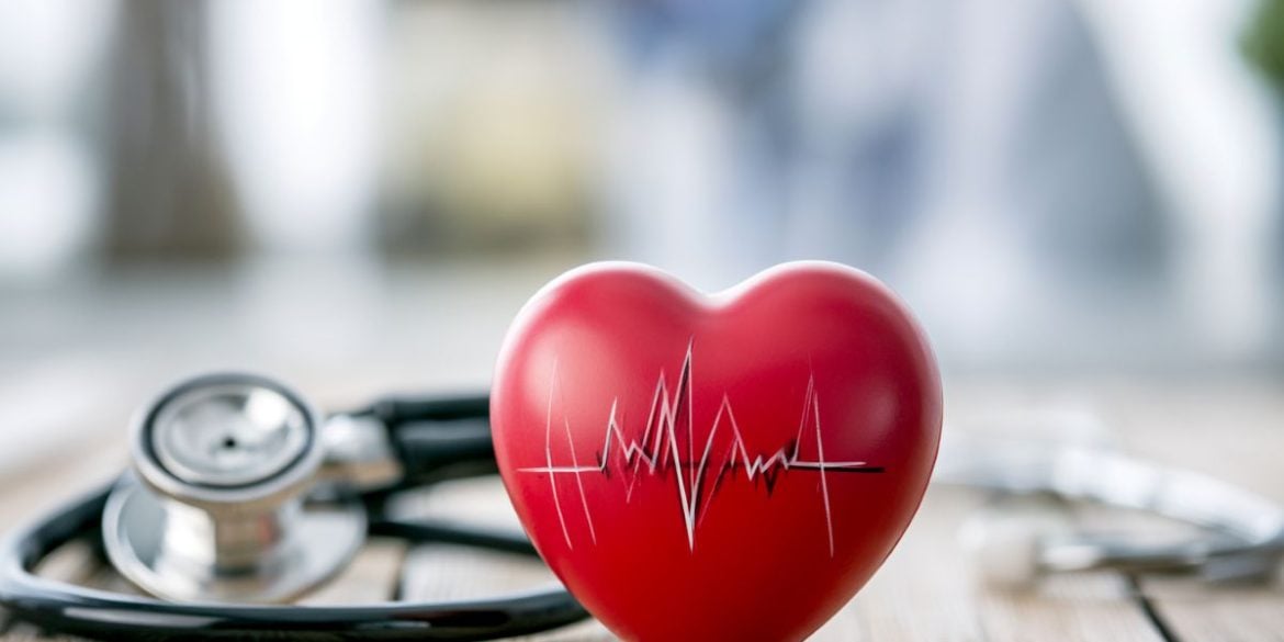 This shows a heart and a stethoscope.