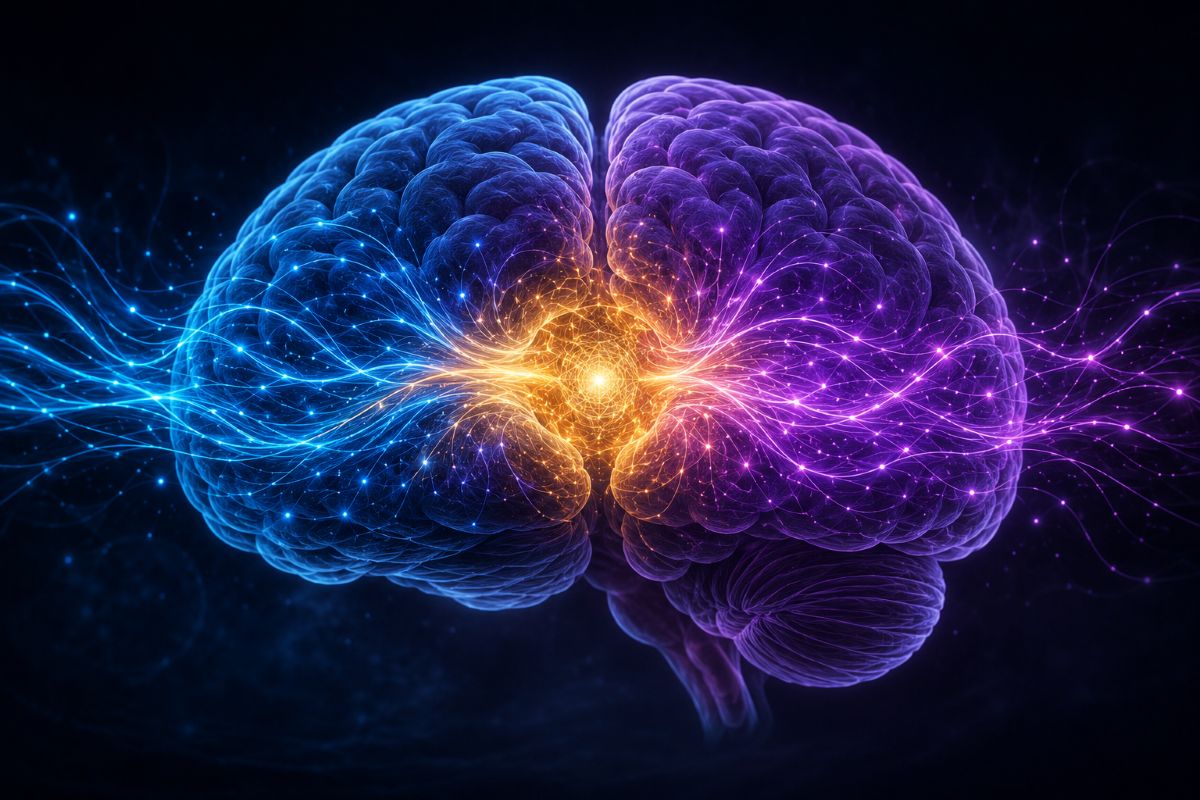 This shows a brain.