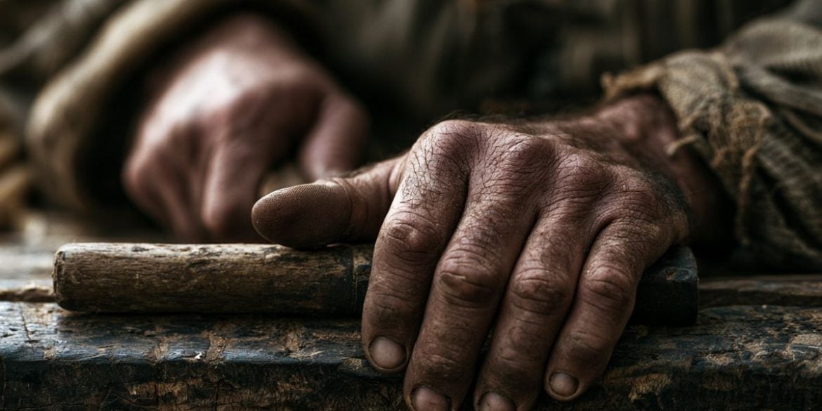 This shows a person working with tools.
