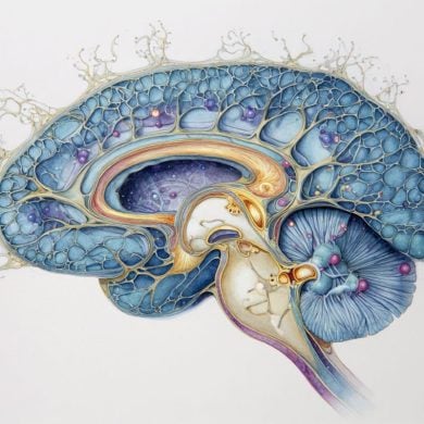 This shows a brain.