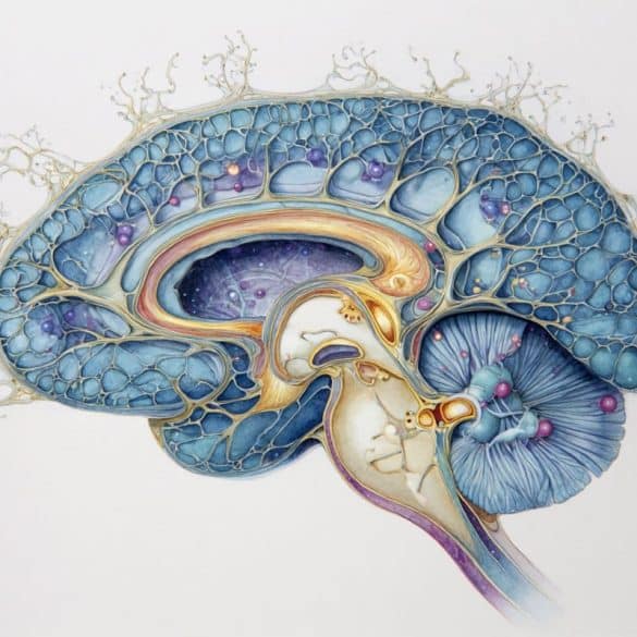 This shows a brain.