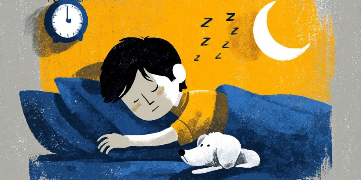 This shows a kid sleeping.