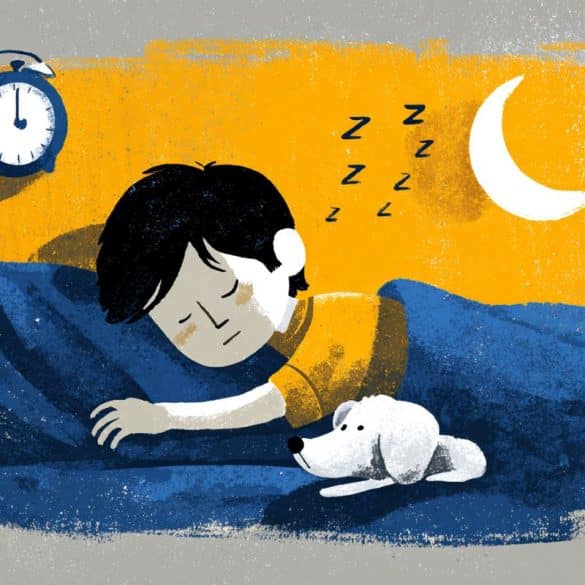 This shows a kid sleeping.