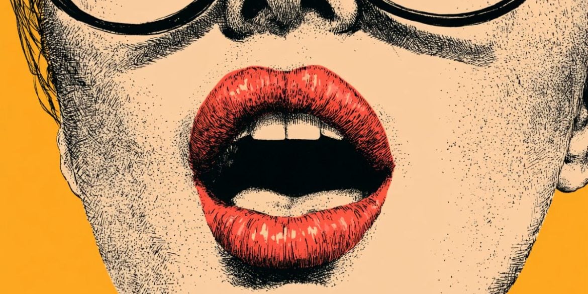 This shows a person's mouth.