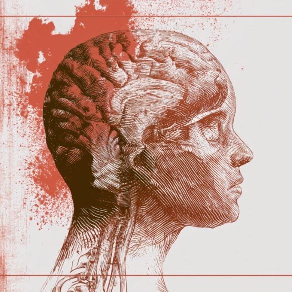 This shows the outline of a head.