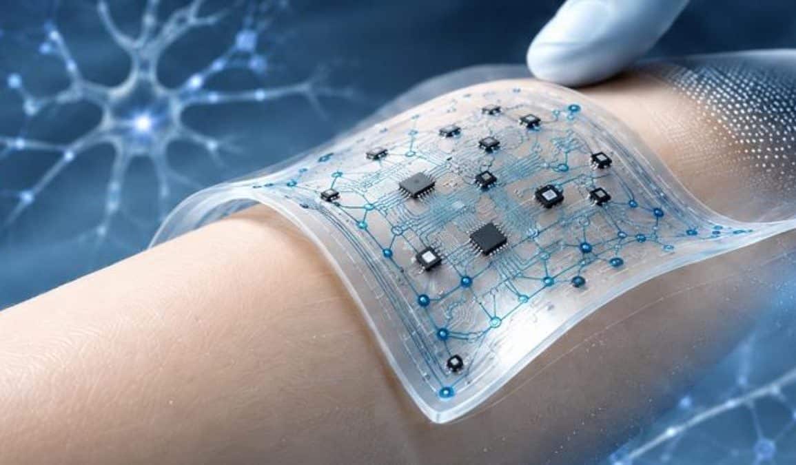 Printing Monolithic Electronic Skins That Emulate Brain Chemistry