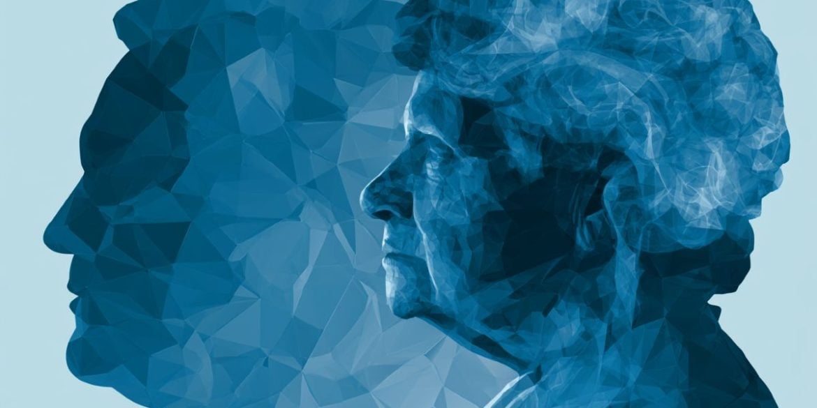 This shows an older lady's head.