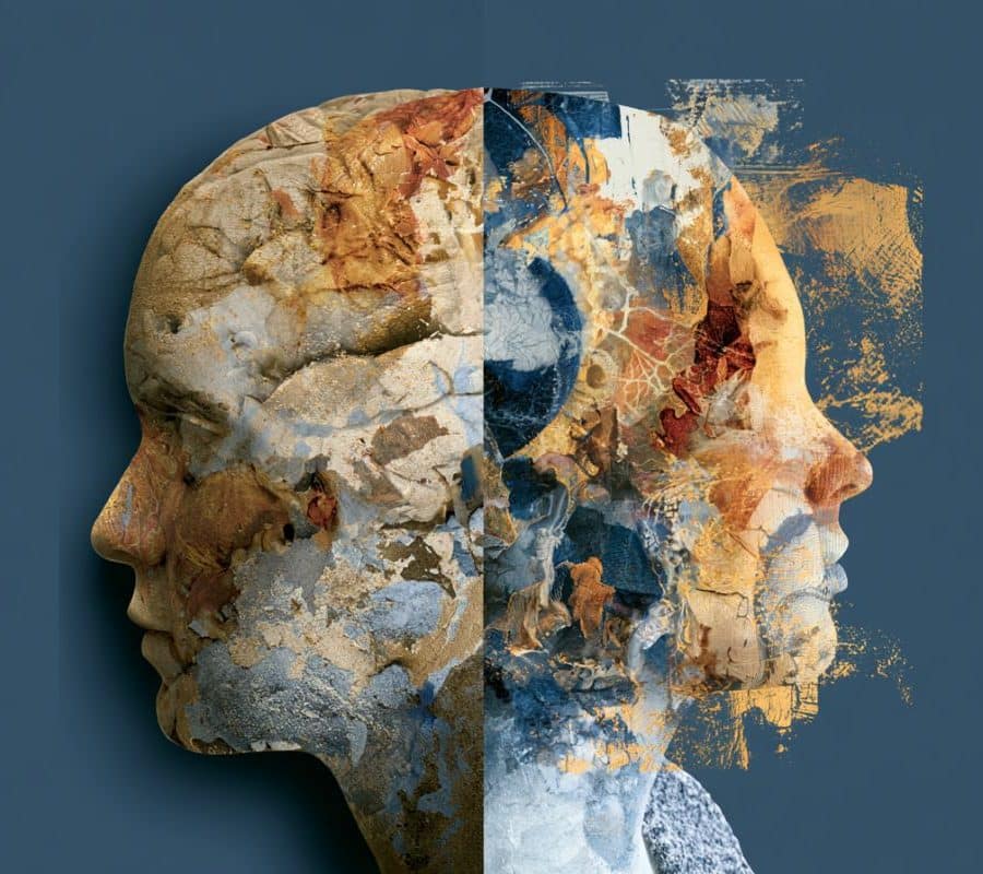 This shows a fractured head.