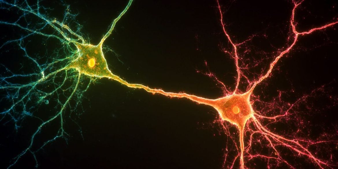 This shows serotonin neurons.