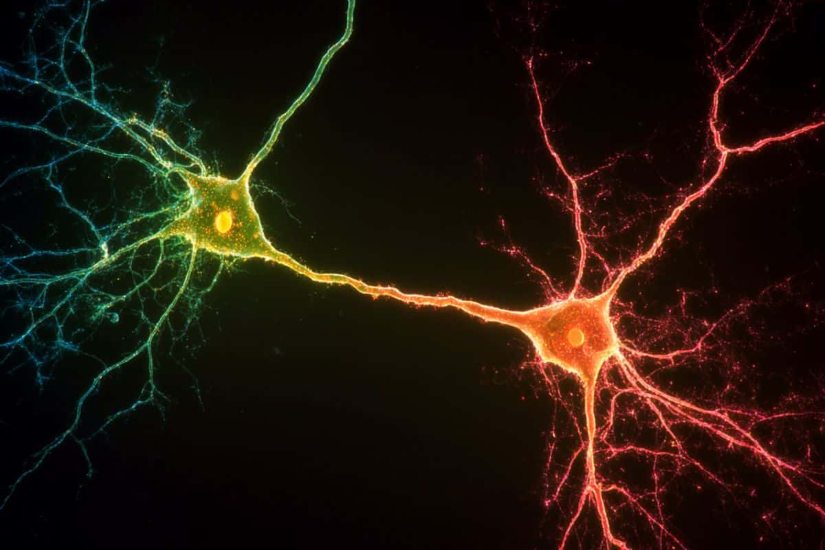 This shows serotonin neurons.