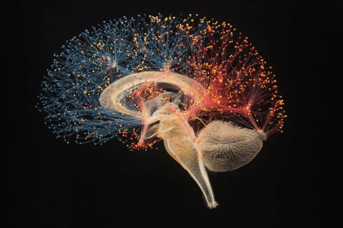 This shows a brain.