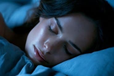 This shows a sleeping woman.