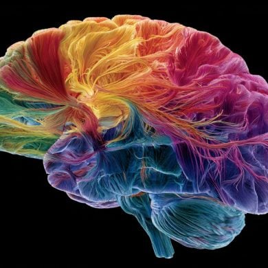 This shows a brain.