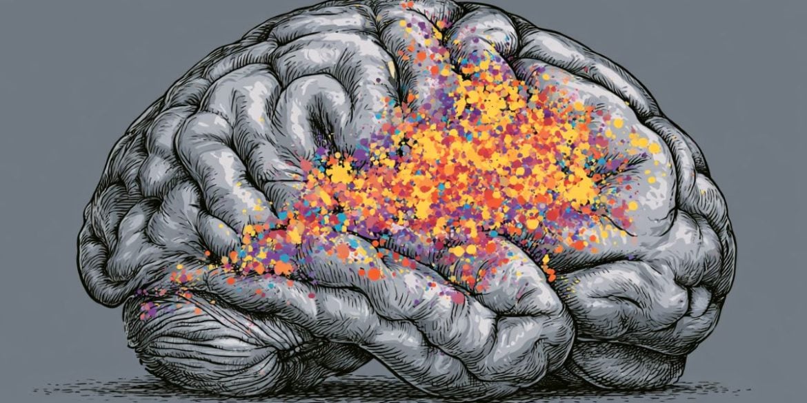 This shows a brain.