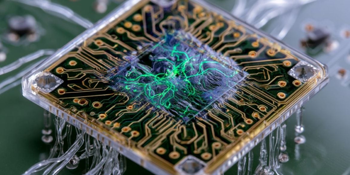 This shows a computer chip.