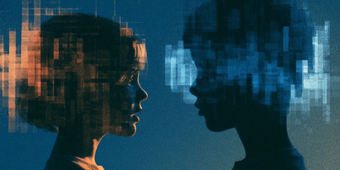 This shows two heads.