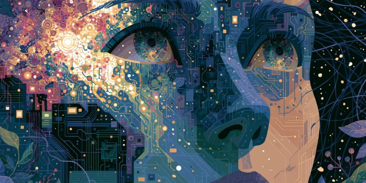 This shows a digital face.