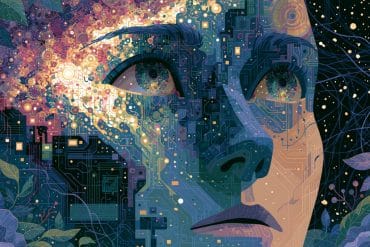 This shows a digital face.