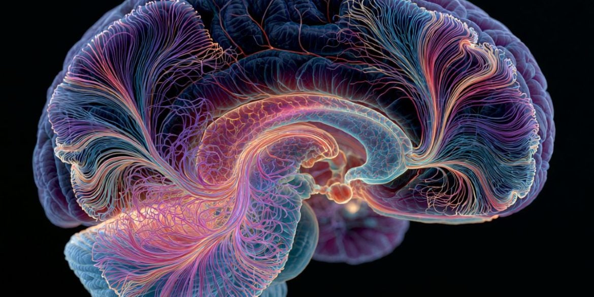This shows a brain.