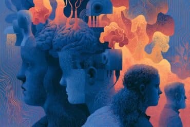 This shows people's heads and brains.