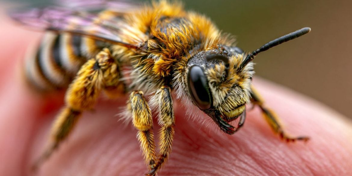 This shows a bee.
